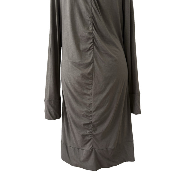 INDIGENOUS 100% Organic Cotton Cardigan Longline Open Front Ruching Lagenlook M - Picture 6 of 11